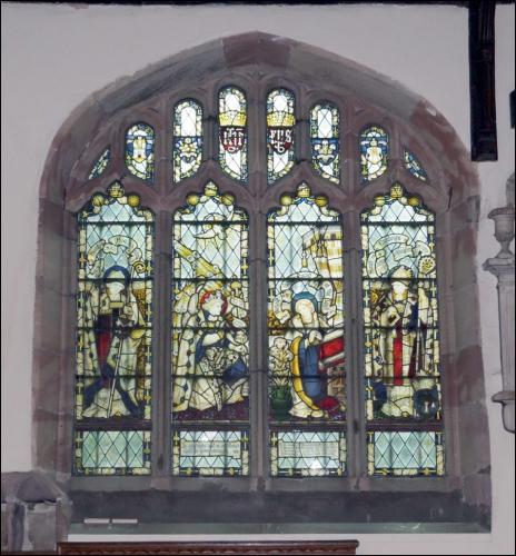 West wall stained glass window